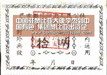 中国驻赞比亚大使李杰到中国有色 集团赞比亚出资企业调研:BBIN电竞(图1) BBIN入口